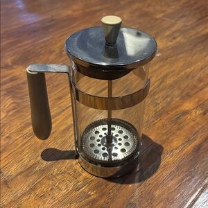 French Press Glass With Wood Handle